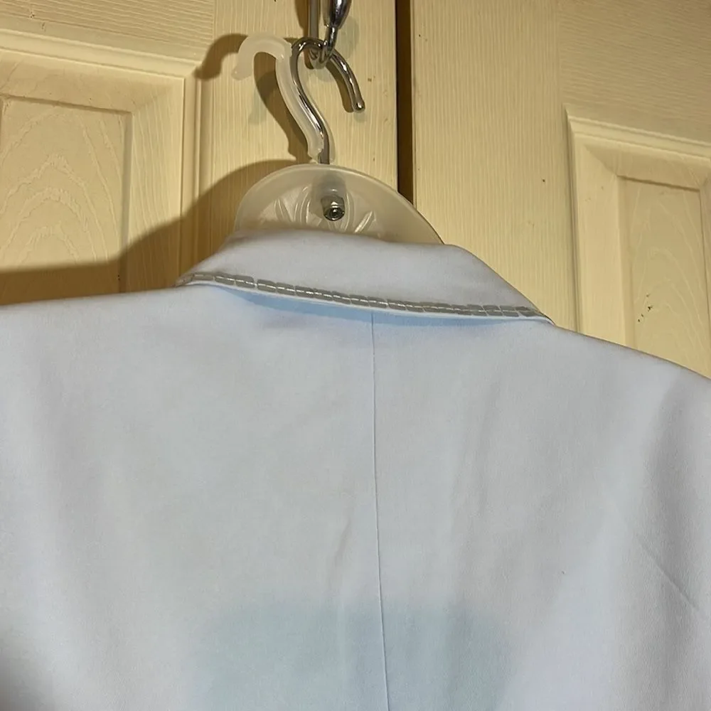 Together Spiegel Vintage 1990s Sky Blue Blazer Sequined Trim 10 - Picture 11 of 16